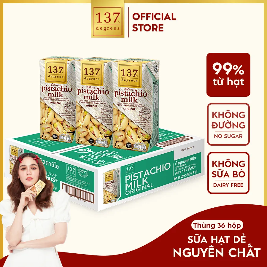 Ảnh Sữa Hạt Nguyên Chất 137 Degrees 180ML Dinh Dưỡng Nhập Khẩu Thái Lan Healthy 3