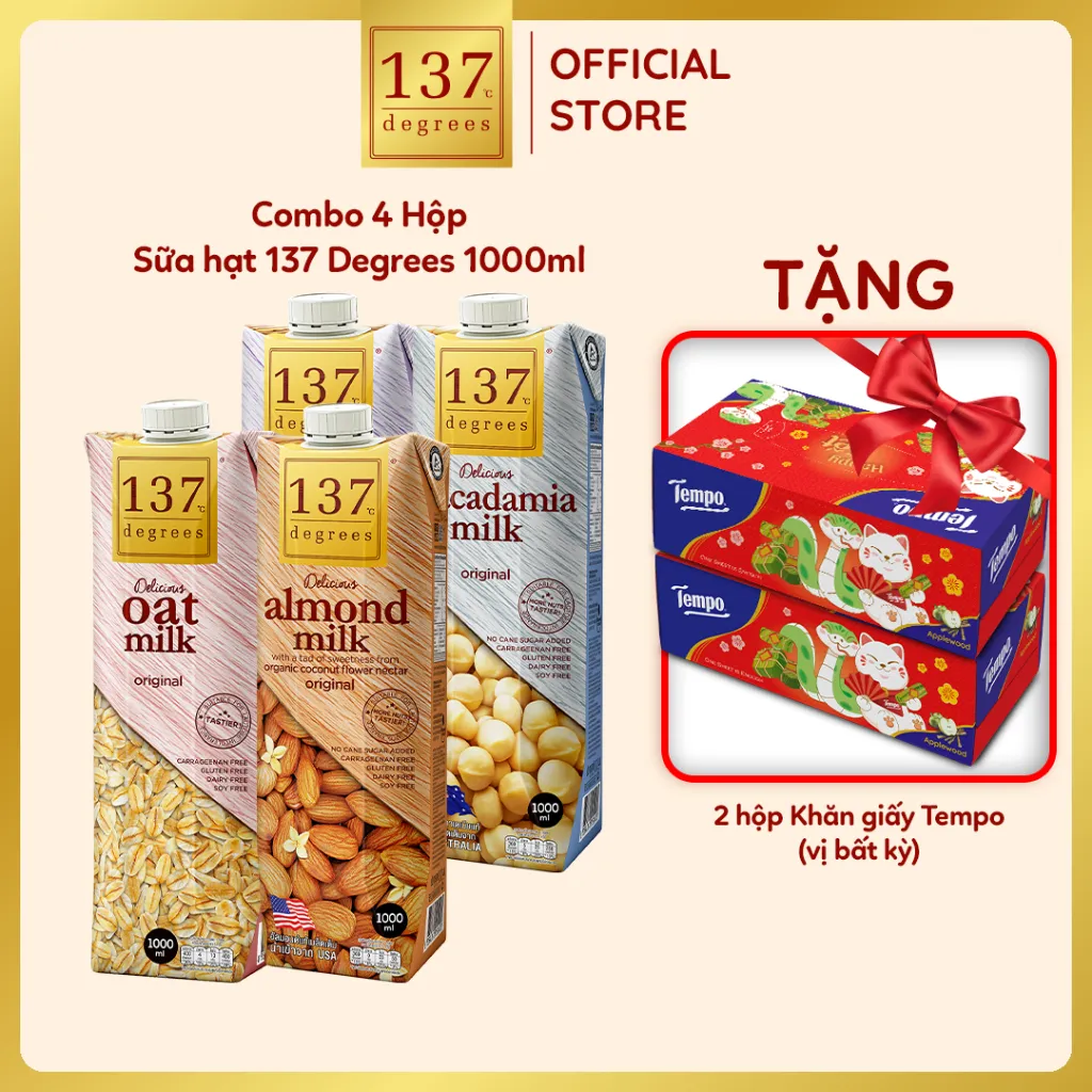 Ảnh Sữa Hạt Nguyên Chất 137 Degrees Thái Lan Chính Hãng Healthy Dinh Dưỡng 1