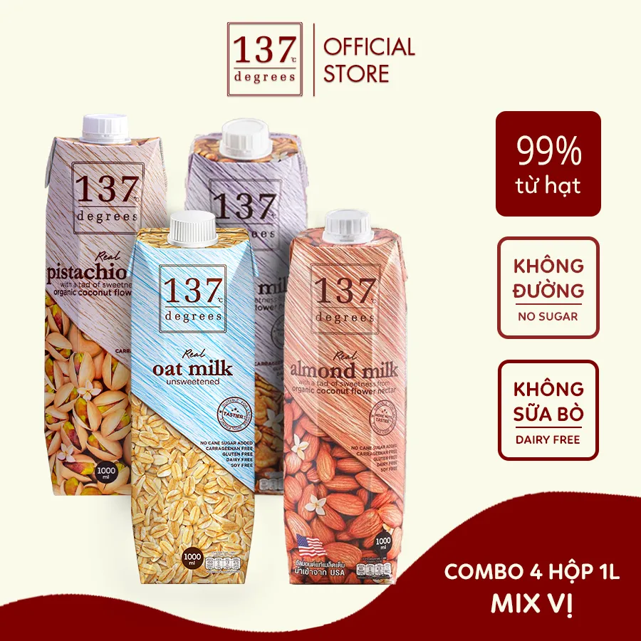 Ảnh Sữa Hạt Nguyên Chất 137 Degrees Thái Lan Chính Hãng Healthy Dinh Dưỡng 2