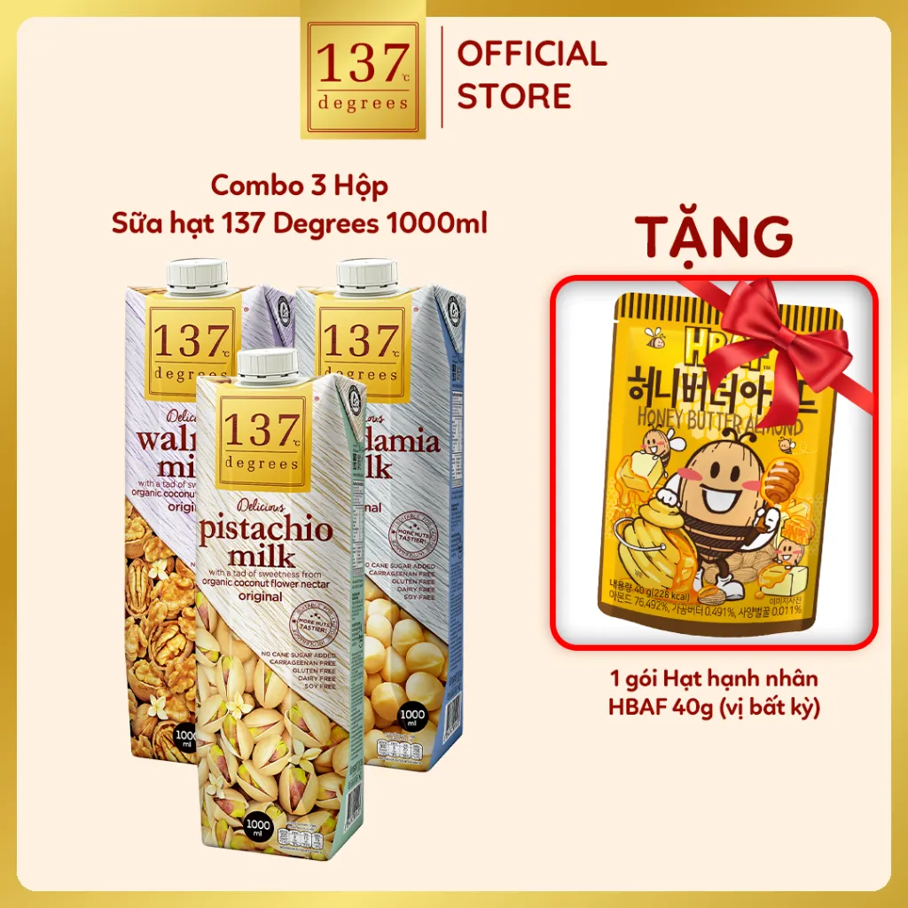 Ảnh Sữa Hạt Nguyên Chất Không Ngọt 137 Degrees Thái Lan Chính Hãng, Dinh Dưỡng, Healthy, Nhiều Vị Lựa Chọn 1