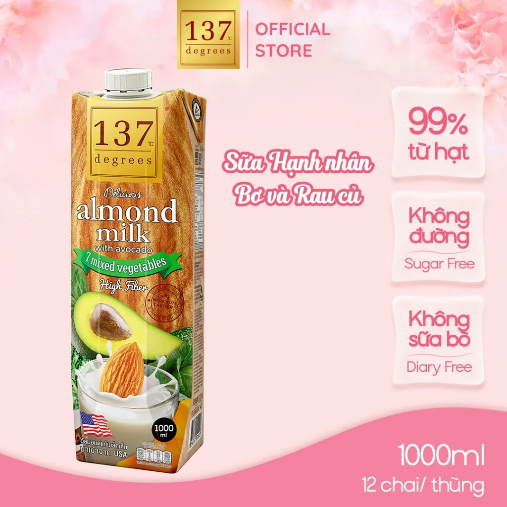 Ảnh Sữa Hạt Nguyên Chất Không Ngọt 137 Degrees Thái Lan Chính Hãng, Dinh Dưỡng, Healthy, Nhiều Vị Lựa Chọn 2