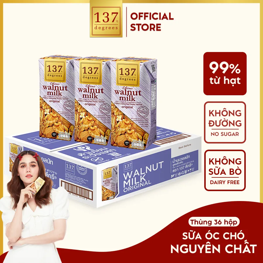 Ảnh Sữa Hạt Óc Chó Nguyên Chất 137 Degrees Chính Hãng Thái Lan 2