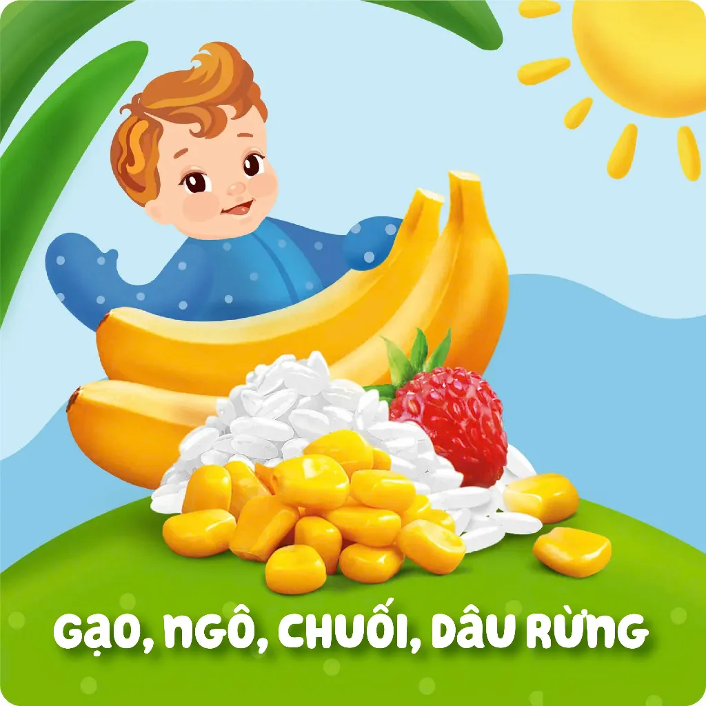 Ảnh Sữa ngày ăn dặm tăng cân giúp bé phát triển trí não và chiều cao ngũ cốc vị dâu chuối Agusha 200ml 2