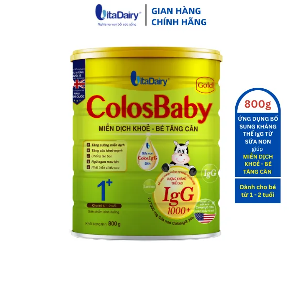 Ảnh Sữa non COLOSBABY GOLD 1+ 800g, sữa bột giúp bé tăng cân - VitaDairy 4