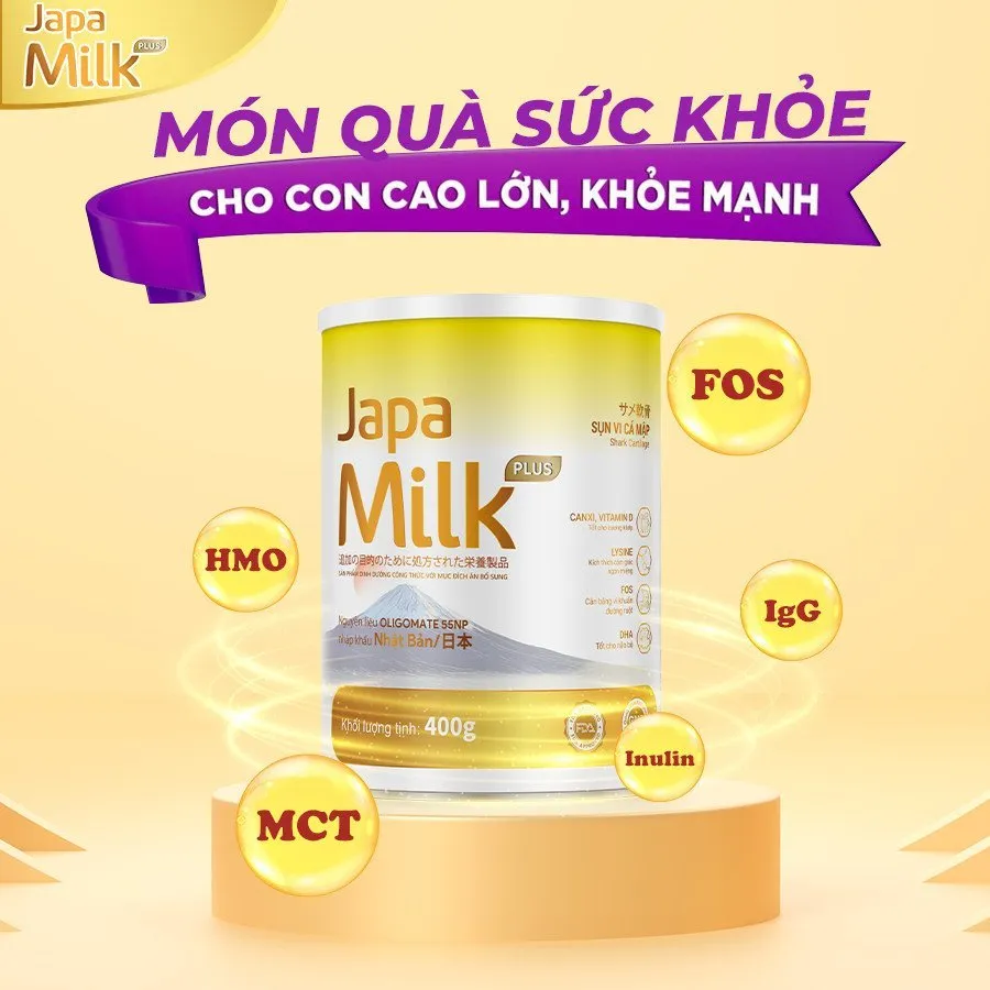 Ảnh sữa non JAPA MILK giúp trẻ tăng cân phát triển toàn diện chính hãng Japa Kids 4