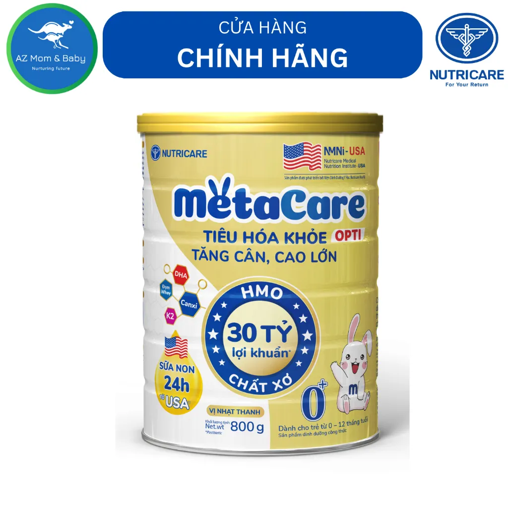 Ảnh Sữa Nutricare Metacare OPTI 0+ 800g - Tiêu hoá khoẻ, tăng cân cao lớn 1