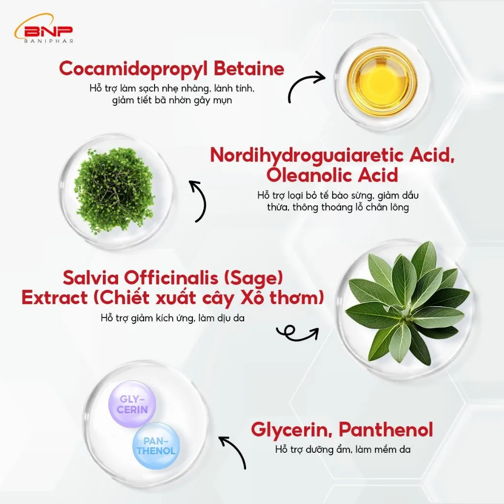 Ảnh Sữa rửa mặt dạng gel ngừa mụn trắng da Ziaja Nuno cho da dầu và da hỗn hợp, không gây kích ứng 200ml 3