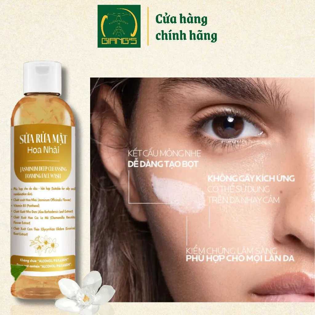 Ảnh Sữa rửa mặt mờ thâm sáng da JASMINUM DEEP CLEANSING FOAMING FACE WASH 200ml - Giang's 2
