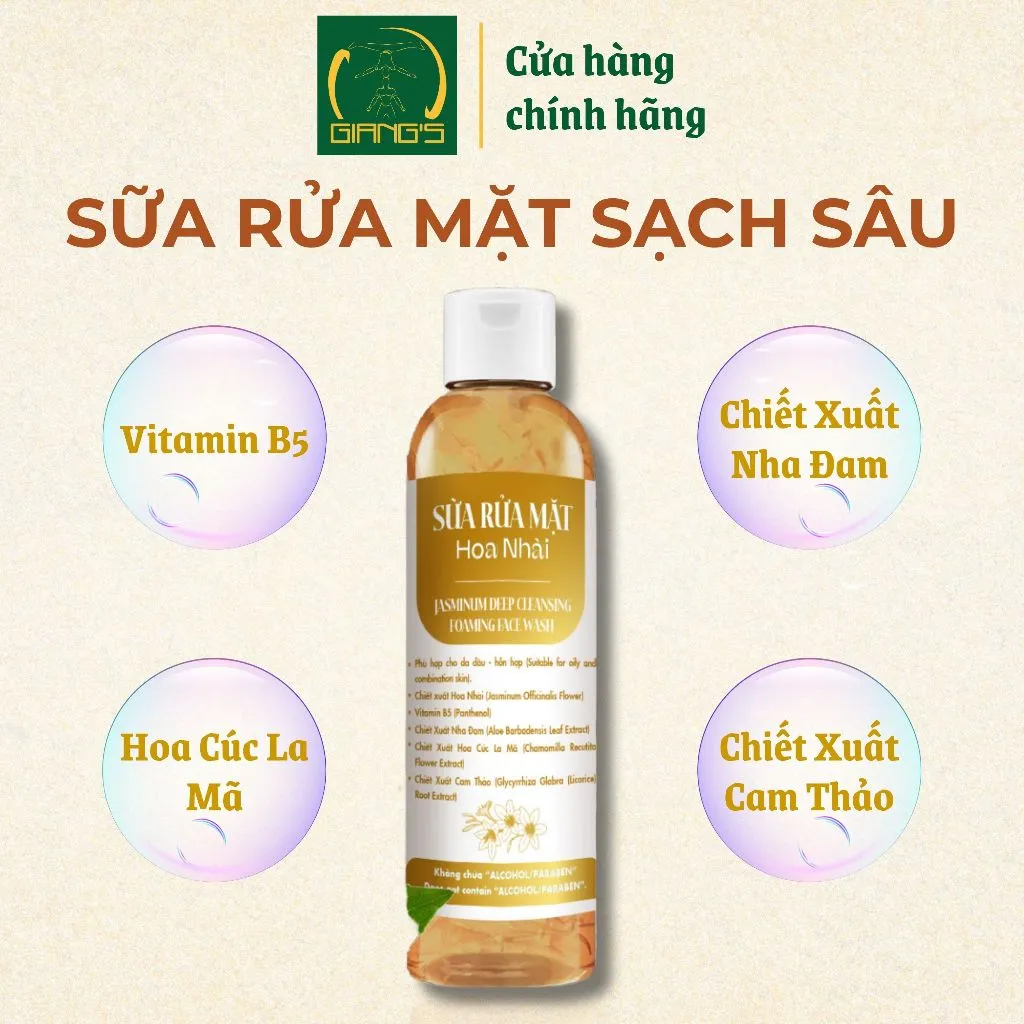 Ảnh Sữa rửa mặt mờ thâm sáng da JASMINUM DEEP CLEANSING FOAMING FACE WASH 200ml - Giang's 3