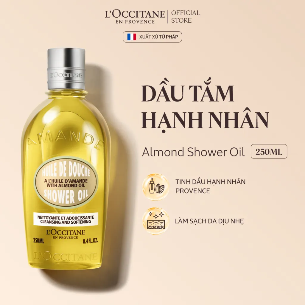 Ảnh Sữa Tắm Dạng Dầu Hương Hạnh Nhân L'Occitane Almond Shower Oil 250ml - 500ml 1