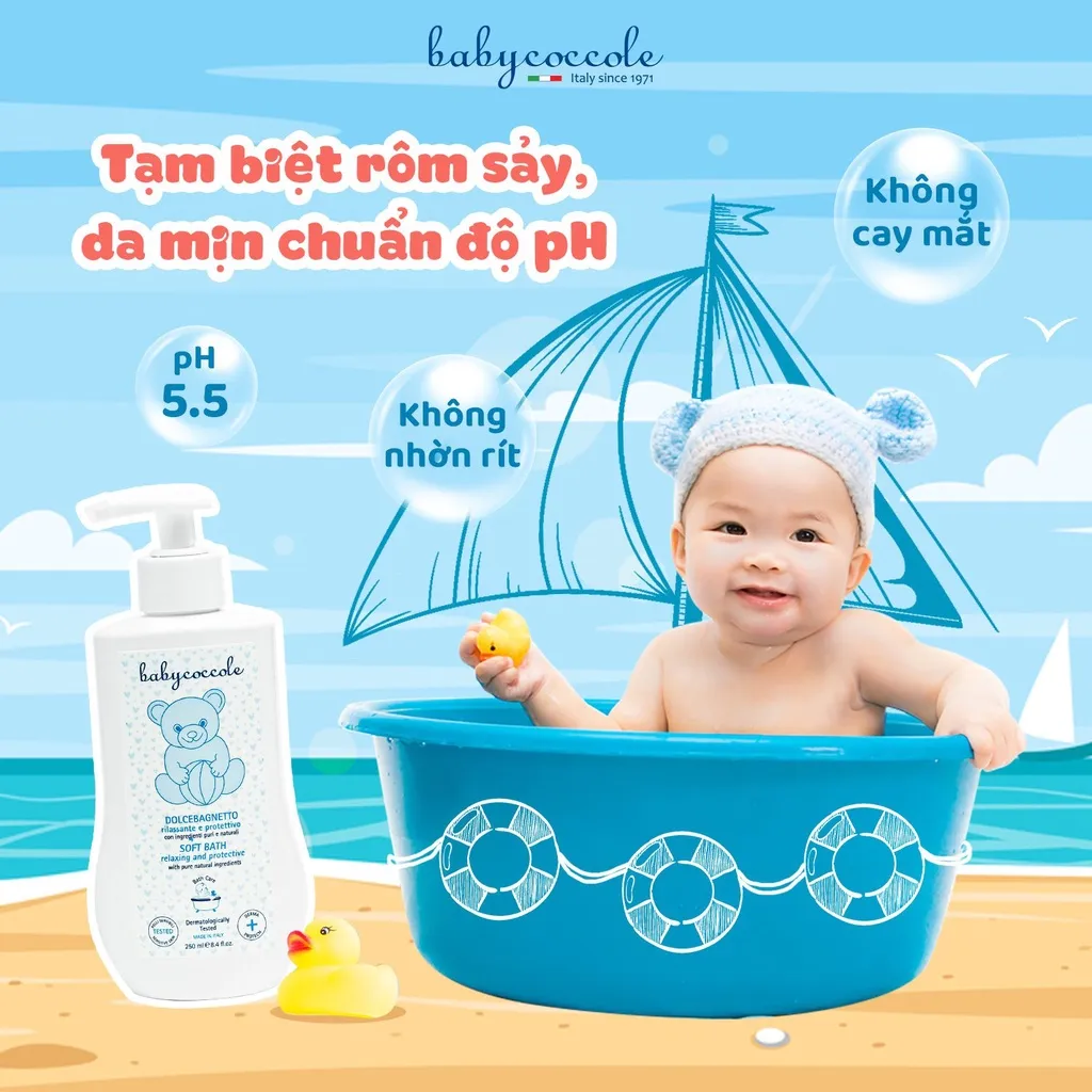 Ảnh Sữa tắm giữ ẩm cho bé Babycoccole 0M+ chiết xuất hoa sen 250ml-400ml 1