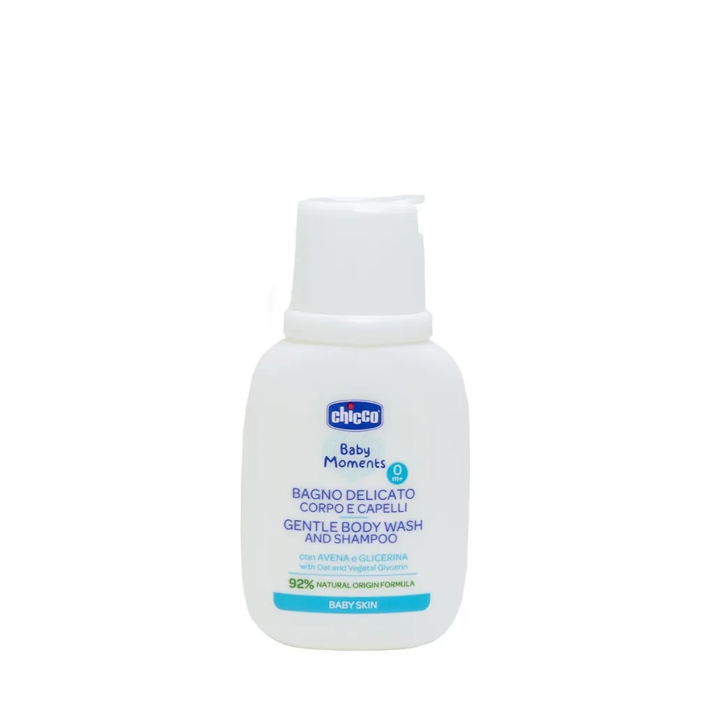 Ảnh Sữa tắm gội chiết xuất yến mạch Chicco 0M+ - Chai du lịch 50ml 1