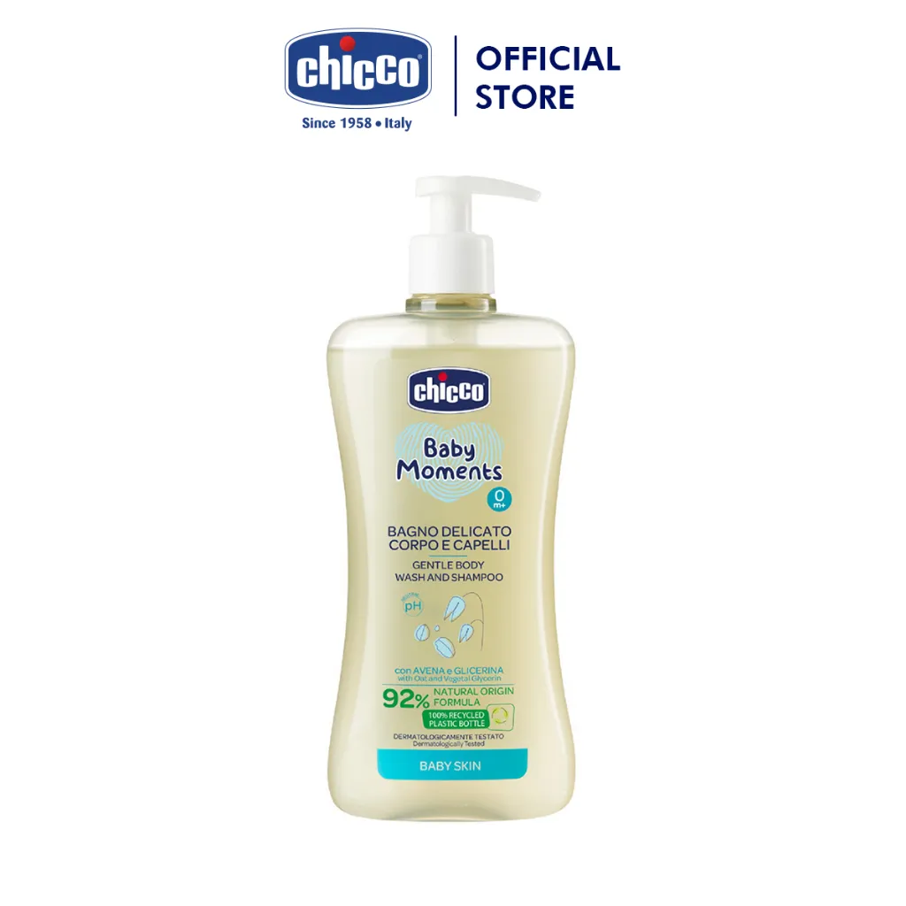 Ảnh Sữa tắm gội chiết xuất Yến mạch Chicco 0M+ 200ml/500ml 2