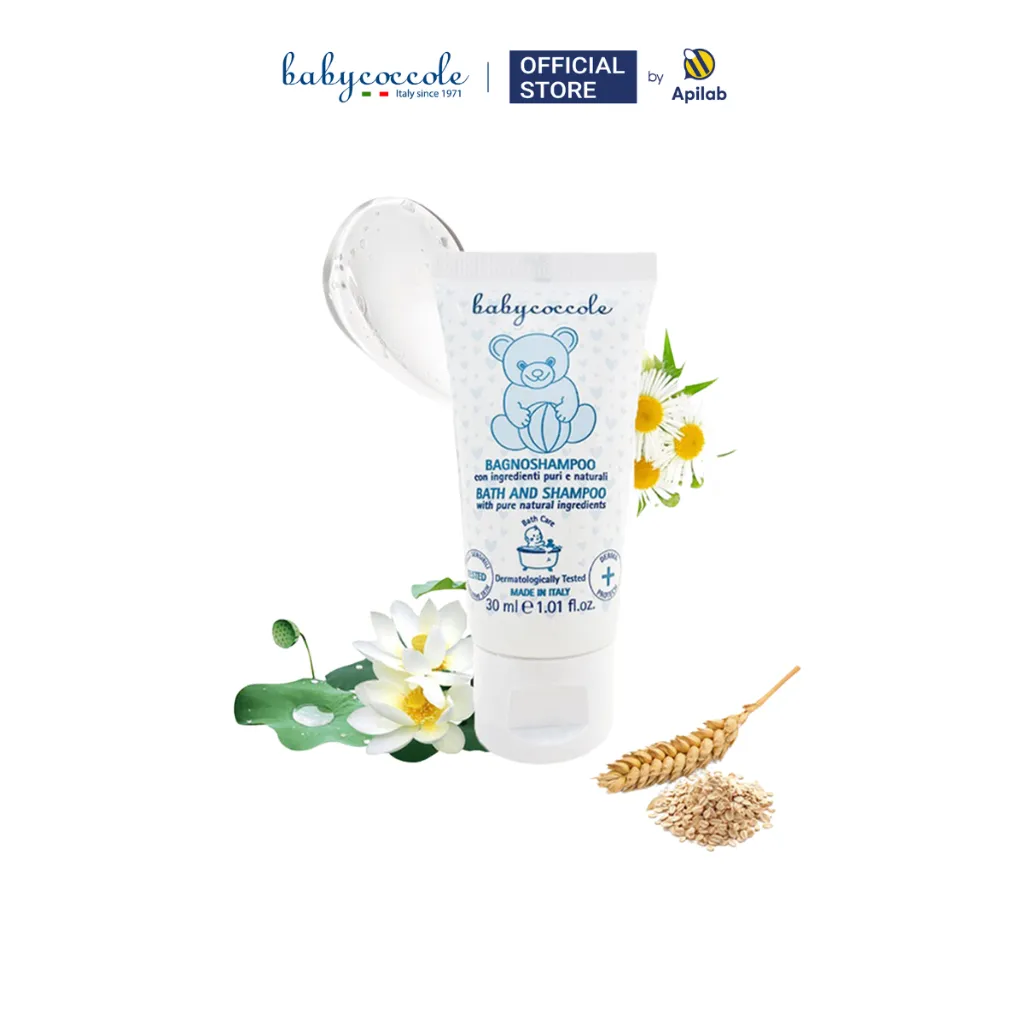 Ảnh Sữa tắm gội cho bé Babycoccole 0M+ an toàn cho trẻ sơ sinh & em bé chiết xuất hoa sen 30ml 1