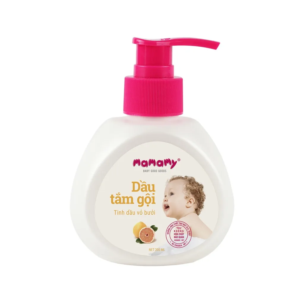 Ảnh -Sữa tắm gội cho bé Mamamy gốc thực vật thiên nhiên, dịu lành tinh dầu bưởi/tía tô 2