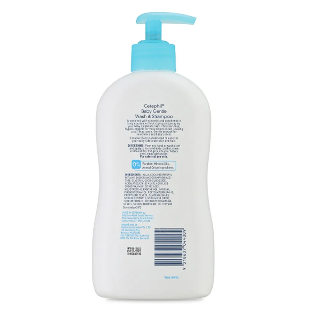 Ảnh Sữa tắm gội cho trẻ em (Cetaphil Baby Gentle Wash&Shampoo) 400ml 3
