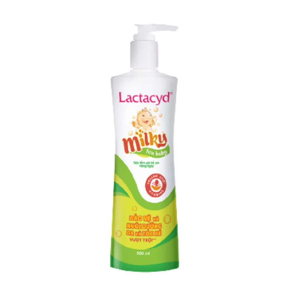 Ảnh Sữa tắm gội trẻ em hàng ngày bảo vệ và nuôi dưỡng da và tóc bé Lactacyd STG Extra Milky 500ml 1
