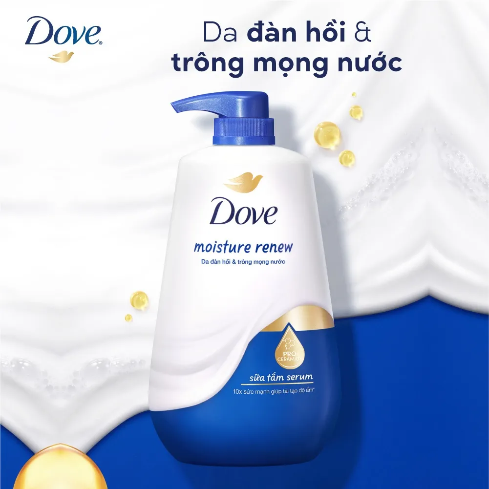 Ảnh Sữa Tắm Serum Dove Pro-Ceramide Giúp Da Đàn Hồi Và Căng Bóng chai 500g/900g 3
