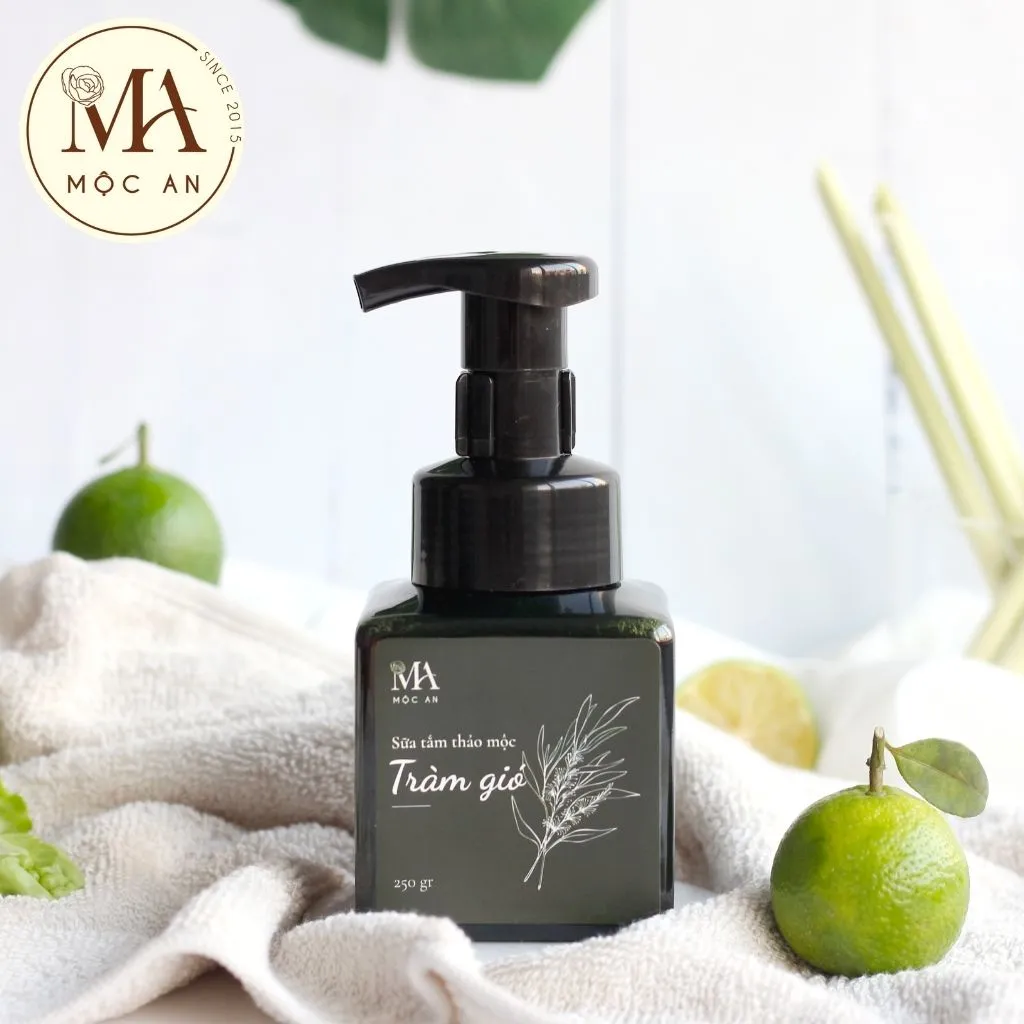 Ảnh Sữa Tắm Thảo Mộc Tinh Dầu Tràm Gió Mộc An Chiết Xuất Tự Nhiên, Kháng Khuẩn Tốt Ngừa Cảm Lạnh 251g 3