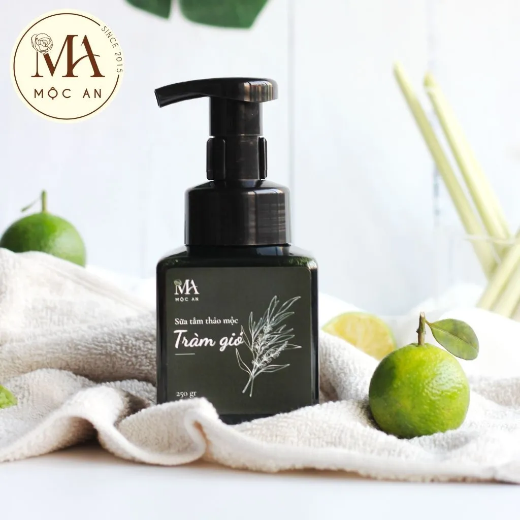 Ảnh Sữa Tắm Thảo Mộc Tinh Dầu Tràm Gió Mộc An Chiết Xuất Tự Nhiên, Kháng Khuẩn Tốt Ngừa Cảm Lạnh 251g 4