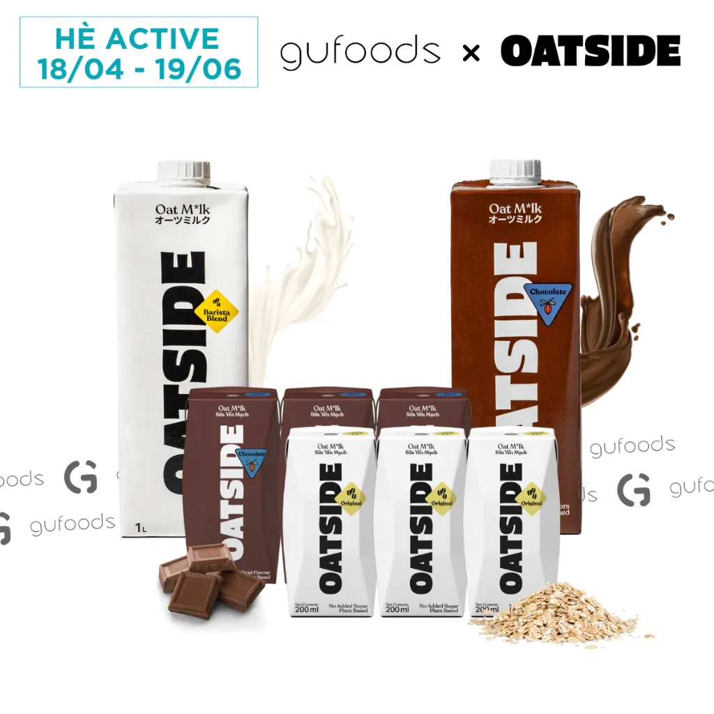 Ảnh Sữa yến mạch OATSIDE - Không đường, Không lactose, Thuần chay, Thơm béo sánh mịn, Barista Blend & Chocolate (1L / 200ml) 1