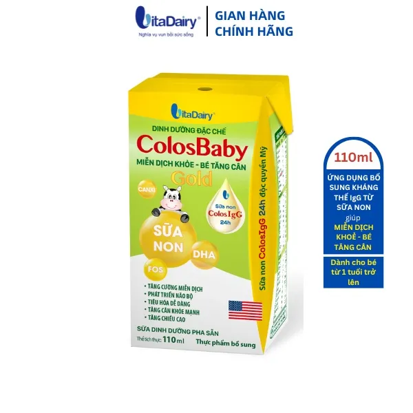 Ảnh SUDD Colosbaby Gold 110ml - thùng 48 hộp - VitaDairy 4