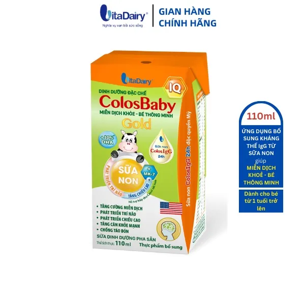 Ảnh SUDD ColosBaby IQ Gold 110ml - thùng 48 hộp - VitaDairy 2