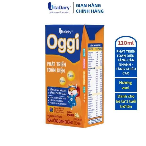 Ảnh SUDD Oggi 110ml hương vani - thùng 48 hộp - VitaDairy 3