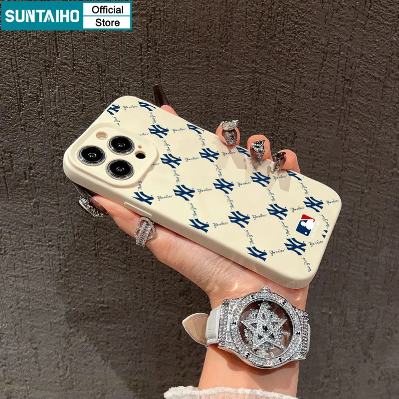 Ảnh Suntaiho Ốp Lưng iPhone Đẹp Thời Trang Độc Đáo Chữ Lưới Họa Tiết Ốp điện thoại Silicon Mềm Cao Cấp Chống Sốc Cho Iphone 16 15 14 13 12 11 Pro Max IP 7 8 Plus Iphon X Xs XR Xs Max Hàn quốc Ốp Lưng 2