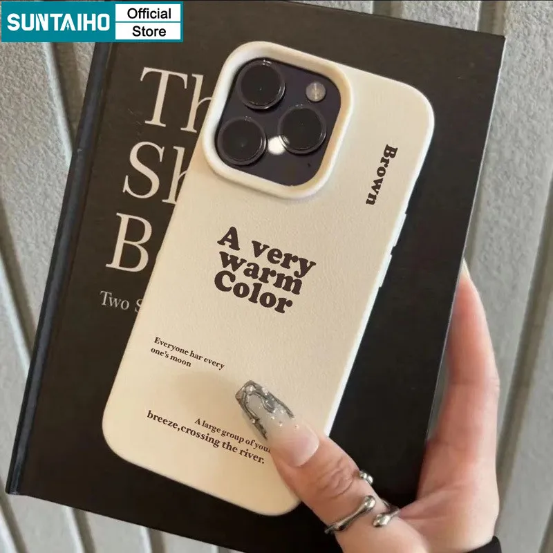 Ảnh Suntaiho Ốp Lưng iPhone Đẹp Vỏ Thời Trang Đơn Giản Họa Tiết Logo Thời Trang Ốp Điện Thoại Silicon Mềm Cao Cấp Chống Sốc Cho Iphone 16 15 14 13 12 11 Pro Max IP 7 8 Plus Iphon X Xs XR Xs Max Hàn quốc Ốp Lưng 3
