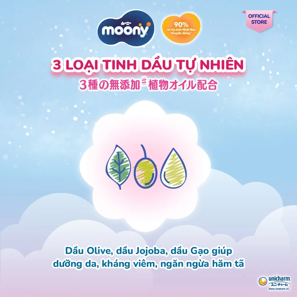 Ảnh Tã dán cao cấp Moony 3S dành cho trẻ sơ sinh dưới 3 KG NB30 4
