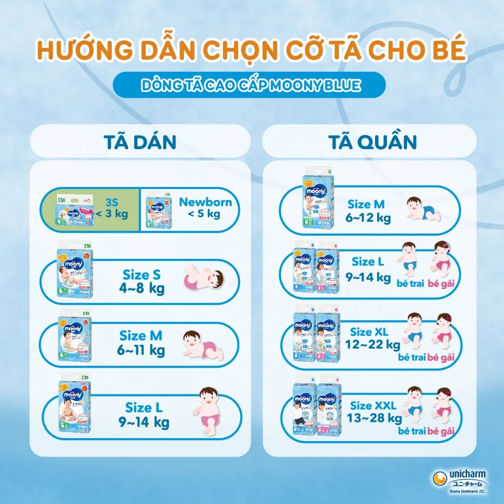 Ảnh Tã quần cao cấp Moony M52 - Nhập khẩu Nhật Bản 3