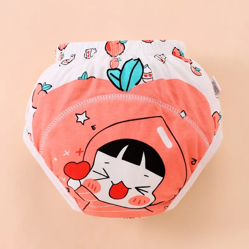 Ảnh Tã quần cotton LUCKY BIG CAT mỏng họa tiết hoạt hình dễ thương thời trang mùa hè dành cho bé tập đi vệ sinh 2