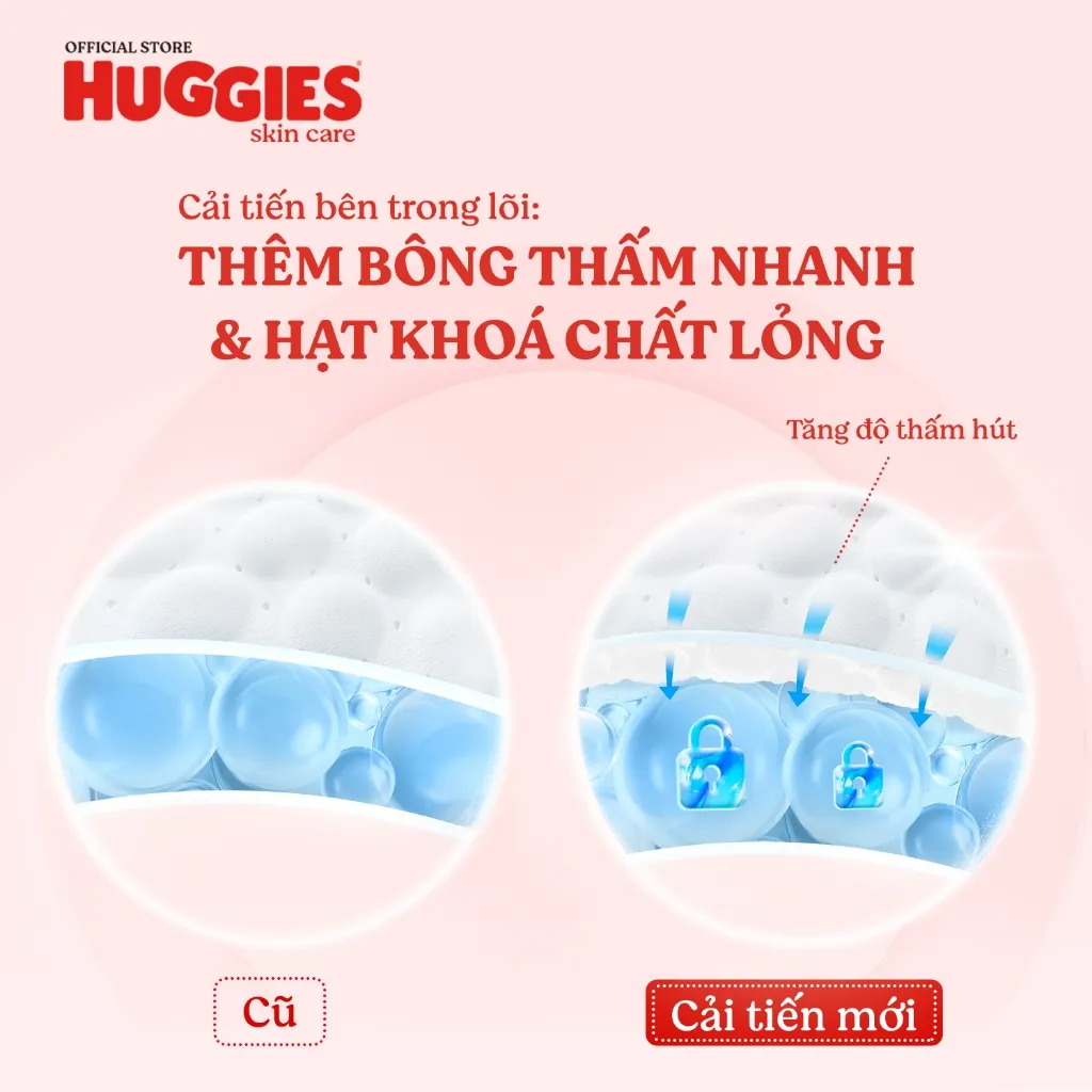 Ảnh Tã quần Huggies Skincare Jumbo M42/L38/XL32/XXL28+4 4