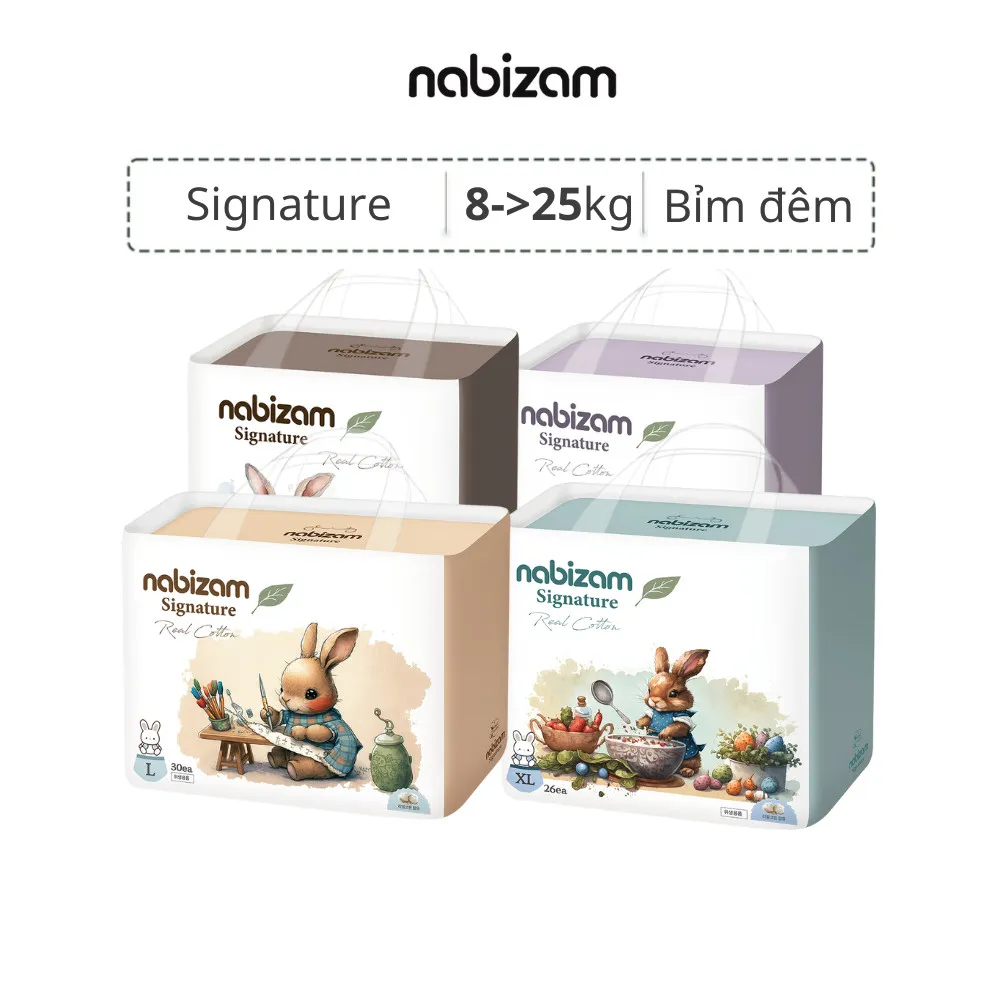 Đánh Giá Tã/Bỉm Đêm NABIZAM Signature Hàn Quốc - Siêu Thấm, Chống Tràn, Ngủ Ngon