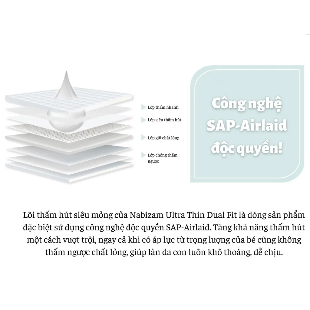 Ảnh Tã/Bỉm Quần NABIZAM Ultra Thin Nội Địa Hàn, Mềm Mỏng Size M32/L30/XL26/2XL22/3XL20 Cho Bé 6-25kg 4
