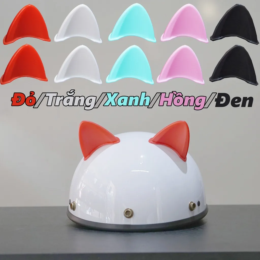 Ảnh Tai meo gắn mũ bảo hiểm CTFAST, cao cấp, dễ thương chắc chắn 1