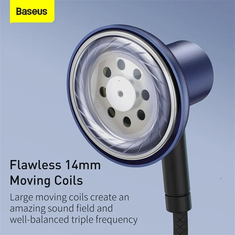 Ảnh Tai nghe Baseus Encok H19 có Dây 6D Hifi Jack 3.5mm 2