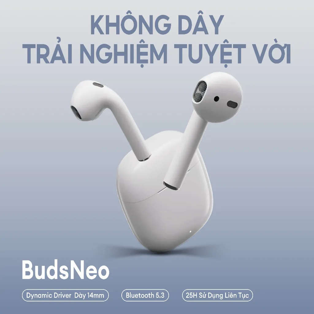 Ảnh Tai Nghe Bluetooth 5.3 Itel BudsNeoTrue Wireless | 25 Giờ Dùng Liên Tục | Cảm Ứng | Chính Hãng 2