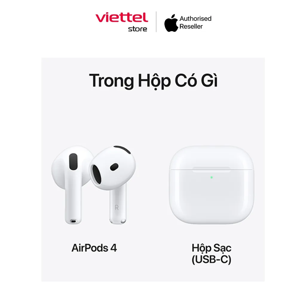 Ảnh Tai nghe Bluetooth AirPods 4 Chính hãng 4