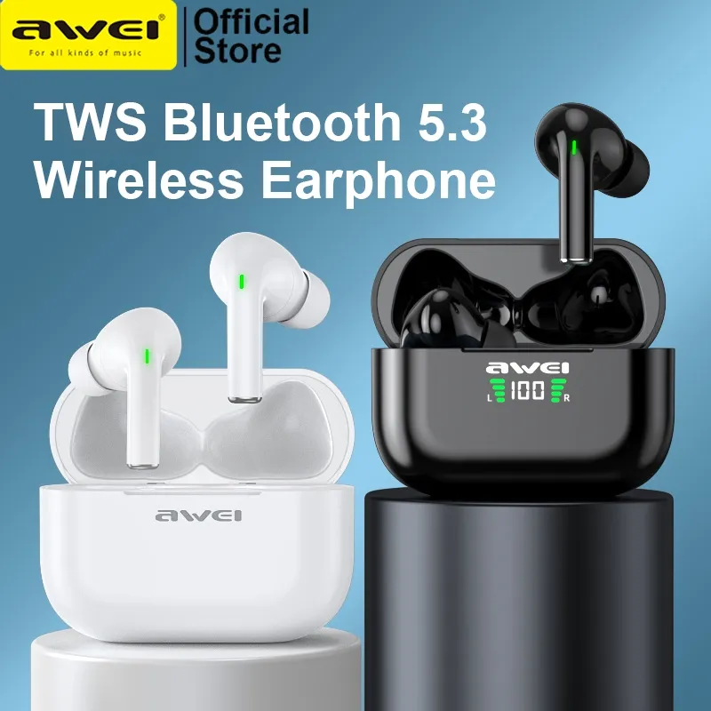 Đánh giá Tai nghe Bluetooth Awei T29/T29P TWS 5.3, Chống Nước IPX6, Mic, LED