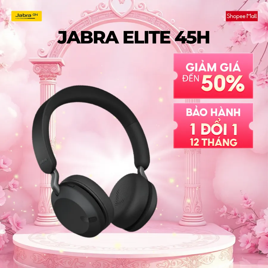 Ảnh Tai Nghe Bluetooth Chụp Tai On-ear JABRA ELITE 45H | 2 microphone | Hàng Chính Hãng 1