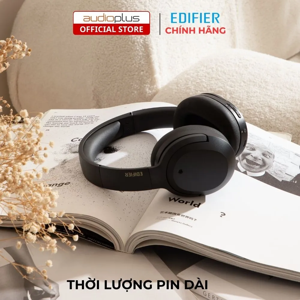 Ảnh Tai nghe bluetooth chụp tai EDIFIER W820NB Plus - BT v5.2 - Thiết kế êm ái - Mic đàm thoại rõ 4