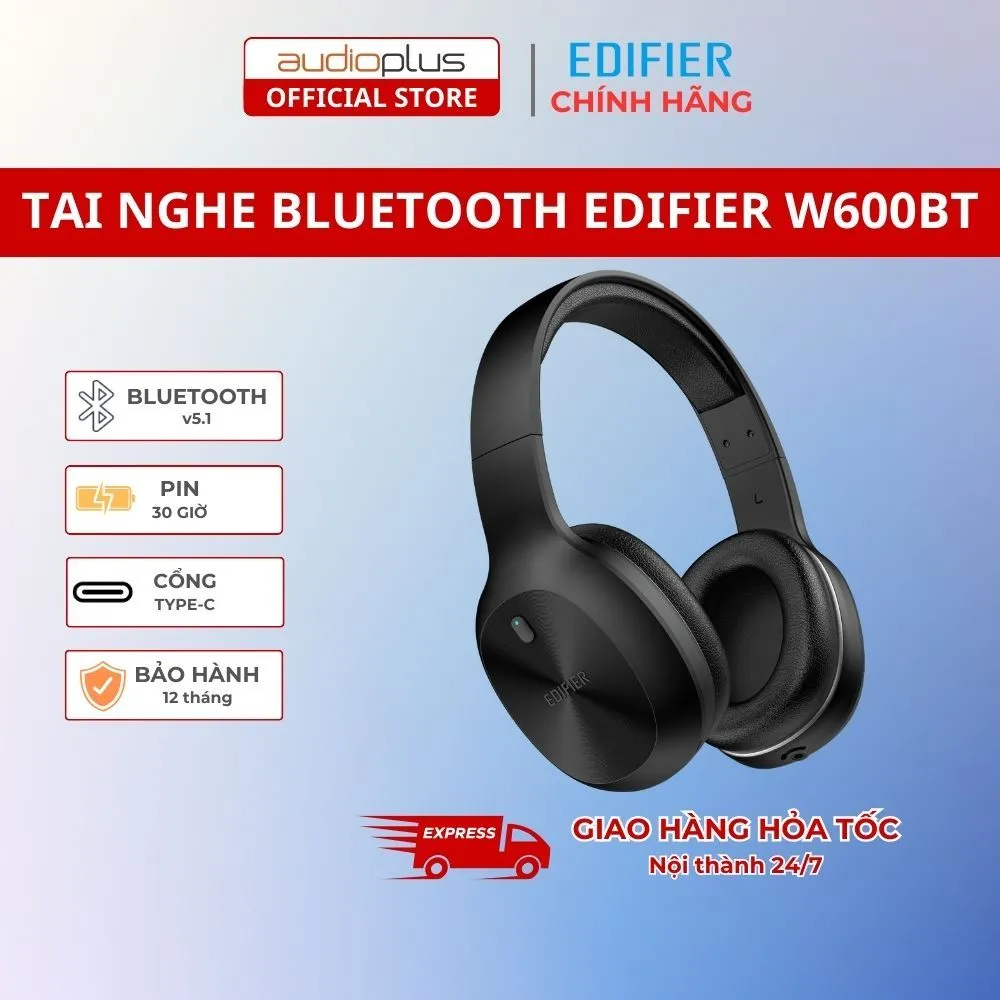 Ảnh Tai nghe bluetooth Edifier W600BT - Bluetooth 5.1- Pin 30h - Chính hãng - BH 12 tháng 1