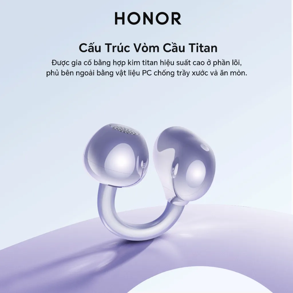 Ảnh Tai Nghe Bluetooth HONOR CHOICE Earbuds Clip | Chống bụi và nước IP54| Cấu trúc vòm cầu Titan 4