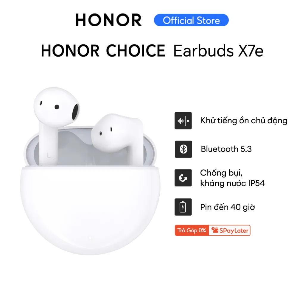 Ảnh Tai Nghe Bluetooth HONOR CHOICE Earbuds X7e | Bán mở, khử tiếng ồn chủ động | Chống bụi và nước IP54 1
