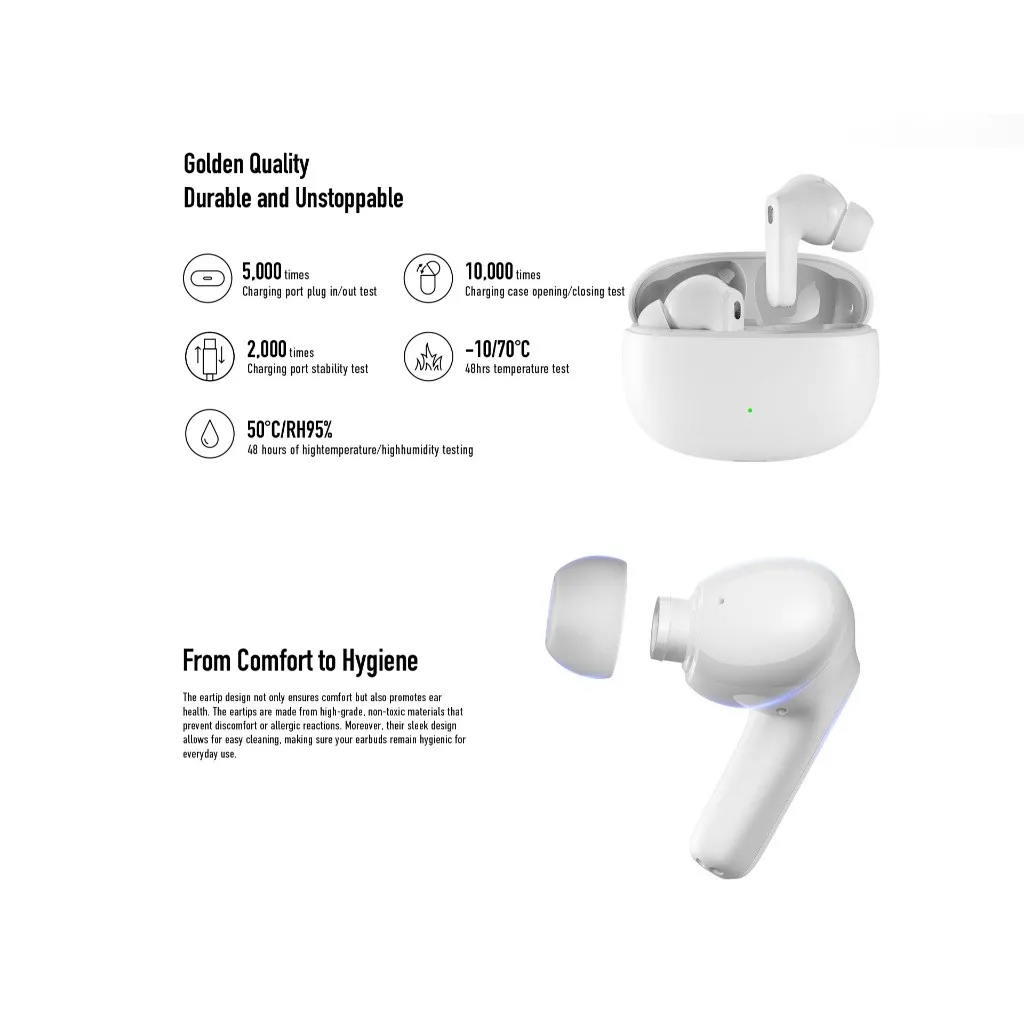 Ảnh Tai Nghe Bluetooth Itel BudsAce ANC Super Bass 5.3 | 35H Dùng Liên Tục | 4 Mic Chống Ồn | Chính Hãng 4