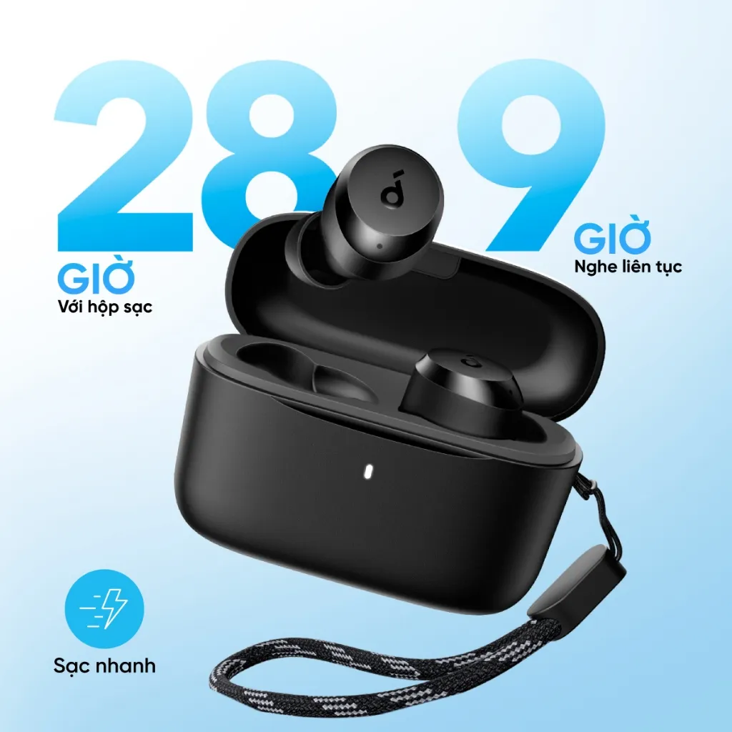 Ảnh Tai nghe bluetooth không dây soundcore A20i | Nhỏ gọn | 28 giờ phát nhạc | Sạc nhanh 4