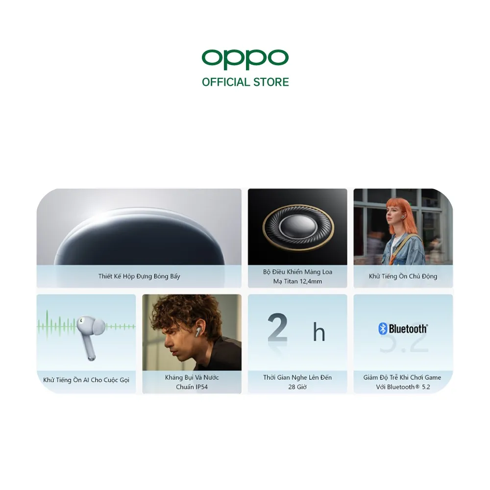 Ảnh Tai Nghe Bluetooth Không dây OPPO Enco Air 2 Pro | Hiệu Ứng Âm Thanh Enco Live | Chống ồn chủ động - Hàng chính hãng 4