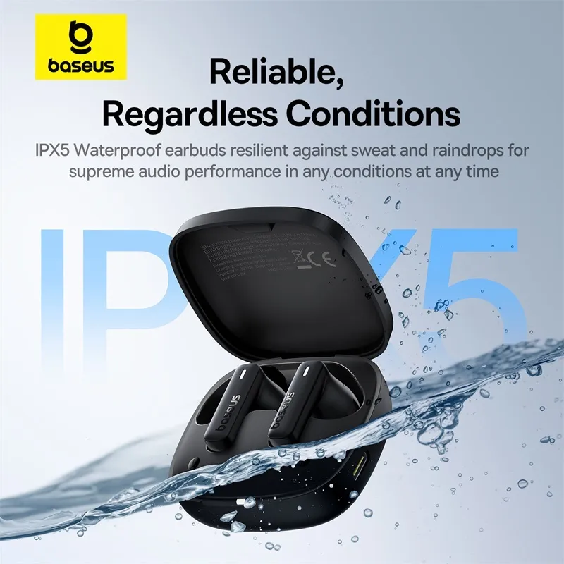 Ảnh Tai nghe bluetooth không dây BASEUS Bowie E19 TWS chống thấm nước IPX5 ENC 3